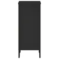 Bibliothèque noir 50x31x74,5 cm bois d'ingénierie