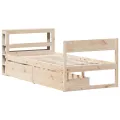 Cadre de lit sans matelas 90x190 cm bois de pin massif