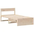 Cadre de lit sans matelas 90x190 cm bois de pin massif