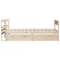 Cadre de lit sans matelas 90x190 cm bois de pin massif