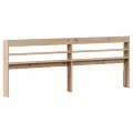 Tête de lit avec étagères 180 cm bois massif de pin