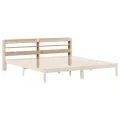 Tête de lit avec étagères 180 cm bois massif de pin