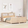 Cadre de lit sans matelas 120x190 cm bois de pin massif