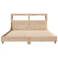 Cadre de lit sans matelas 120x200 cm bois de pin massif