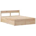 Cadre de lit sans matelas 140x200 cm bois massif de pin