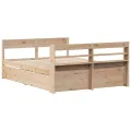Cadre de lit sans matelas 140x200 cm bois massif de pin