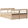 Cadre de lit sans matelas 140x190 cm bois de pin massif