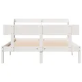 Cadre de lit sans matelas blanc 120x190 cm bois de pin massif