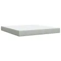 cadre de lit et matelas Gris clair 180x200cm Velours