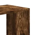 Bibliothèque chêne fumé 68,5x32x68,5 cm bois d'ingénierie