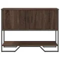 Table console chêne marron 100x35x74,5 cm bois d'ingénierie