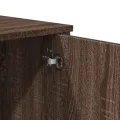 Table console chêne marron 100x35x74,5 cm bois d'ingénierie