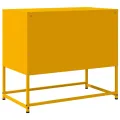 Meuble TV jaune moutarde 68,5x39x60,5 cm acier
