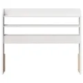 Tête de lit avec étagères blanc 100 cm bois massif de pin