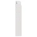 Tête de lit avec étagères blanc 100 cm bois massif de pin