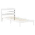 Tête de lit avec étagères blanc 100 cm bois massif de pin