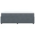 cadre de lit avec matelas Gris foncé 100x200 cm