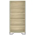 Bibliothèque chêne sonoma 80x31x169 cm bois d'ingénierie