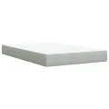 cadre de lit et matelas gris clair 120x190cm velours