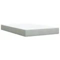 cadre de lit et matelas gris clair 120x190cm velours