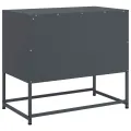 Meuble TV anthracite 68x39x60,5 cm acier