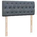 cadre de lit et matelas gris foncé 120x190cm velours