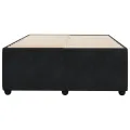 Cadre de lit sans matelas noir 120x190 cm velours