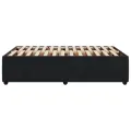 Cadre de lit sans matelas noir 120x190 cm velours
