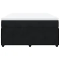 cadre de lit avec matelas Noir 140x190 cm Velours