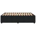 Cadre de lit sans matelas noir 140x190 cm velours