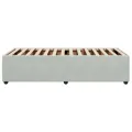 Cadre de lit sans matelas gris clair 90x200 cm velours