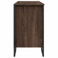 Armoire lavabo de salle de bain chêne marron 91x35x60 cm