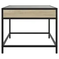 Table basse avec LED infini chêne sonoma 70x50x41 cm