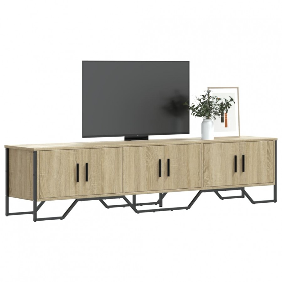 Meuble TV chêne sonoma 180x34x41 cm bois d'ingénierie