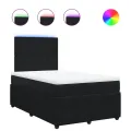 cadre de lit avec matelas noir 120x190 cm velours