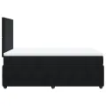 cadre de lit avec matelas noir 120x190 cm velours
