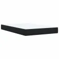 cadre de lit avec matelas noir 120x190 cm velours