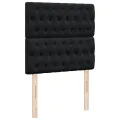cadre de lit avec matelas Noir 90x200 cm Velours