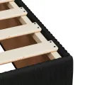 cadre de lit avec matelas Noir 90x200 cm Velours