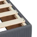 cadre de lit et matelas gris foncé 120x190cm velours