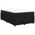 cadre de lit avec matelas noir 120x190 cm velours