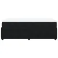 cadre de lit avec matelas noir 120x190 cm velours