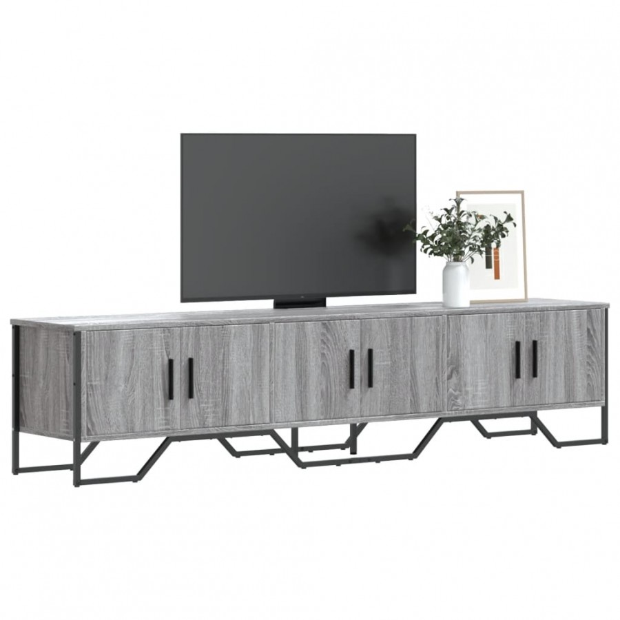 Meuble TV sonoma gris 180x34x41 cm bois d'ingénierie