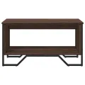 Table basse chêne marron 75x51x40 cm bois d'ingénierie