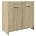 Armoire lavabo de salle de bain chêne sonoma 60x33x60 cm