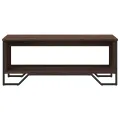 Table basse chêne marron 100x51x40 cm bois d'ingénierie