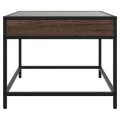 Table basse avec LED Infinity chêne marron 50x50x41 cm