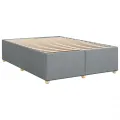 cadre de lit avec matelas Gris clair 160x200cm Tissu
