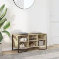 Armoire à chaussures chêne sonoma 90x38x45,5 cm