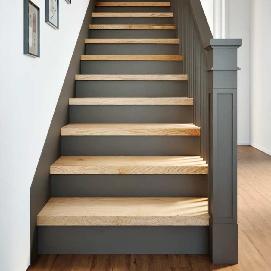 Marches d'escalier 20 pcs non traité bois de chêne massif